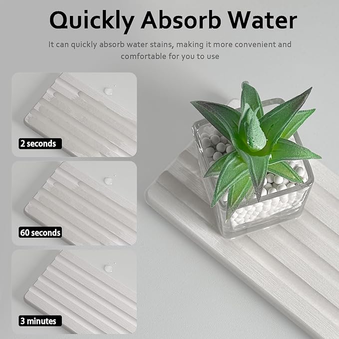 2 PCS Water Absorbing Stone Trays - Image 4