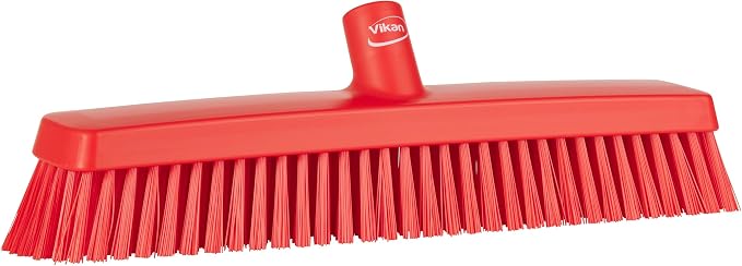 Vikan 31754 16" Heavy-Duty Push Broom, Soft/Stiff by Vikan