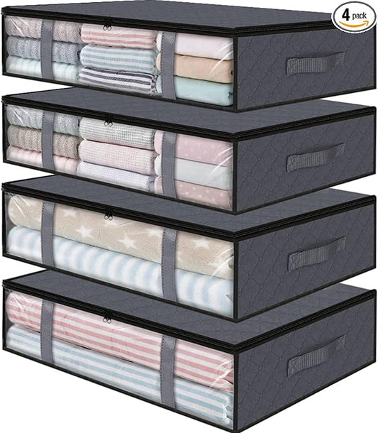 StorageRight Under Bed Storage Bins, Breathable Organizer by StorageRight