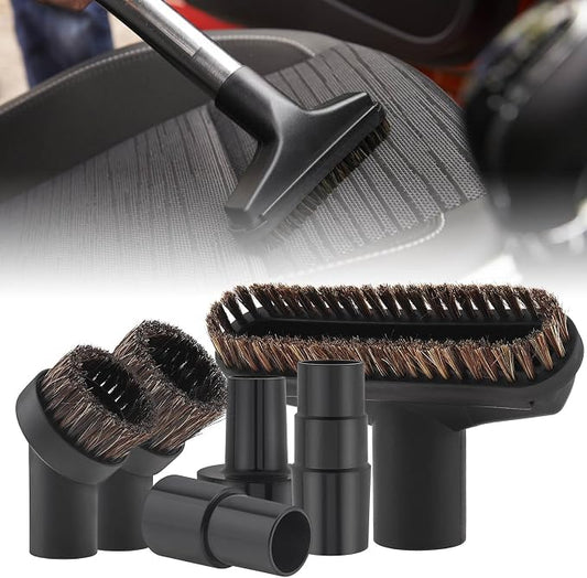 Vacuum Brushes 6PC, 1.26inch Horse Hair Vacuum Attachment, 5.9inch Vacuum Floor by TQEONKL