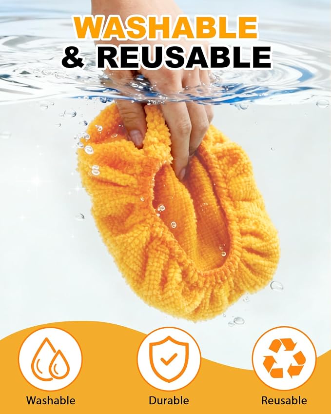 5 Pack Microfiber Pads for Windshield Cleaner Tool – Washable Windshield - Image 6