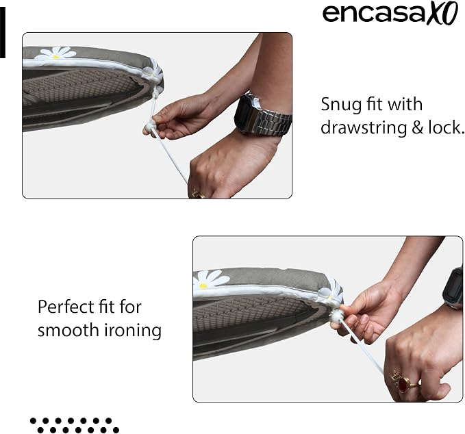Encasa Ironing Board Covers Drawstring Tightening - Image 4
