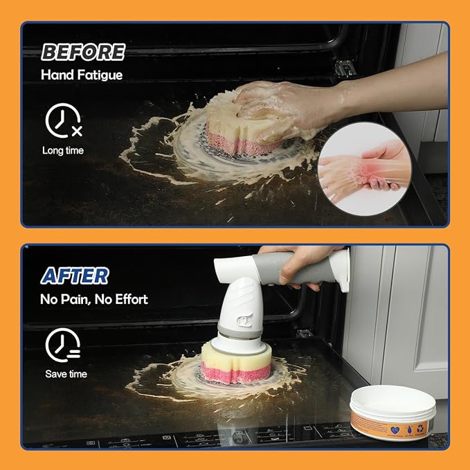 LANMU Electric Scrubber Sponge Wand Compatible - Image 6