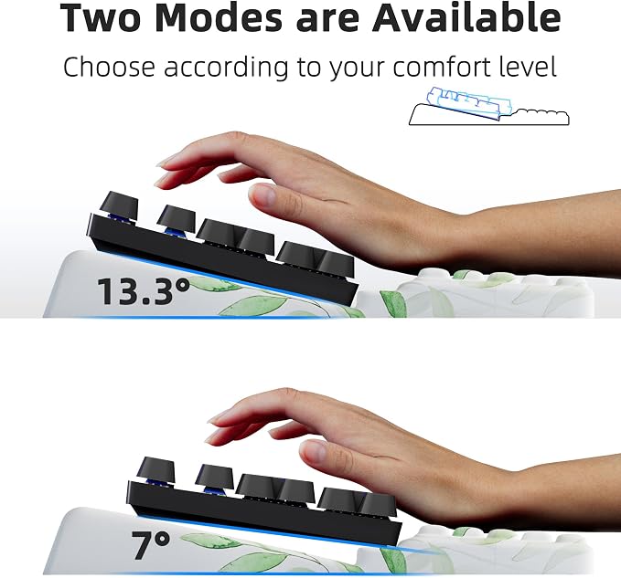 Ospelelf Keyboard Wrist Rest Pad Comfy Ergonomic Keyboard Stand Holder Office - Image 3