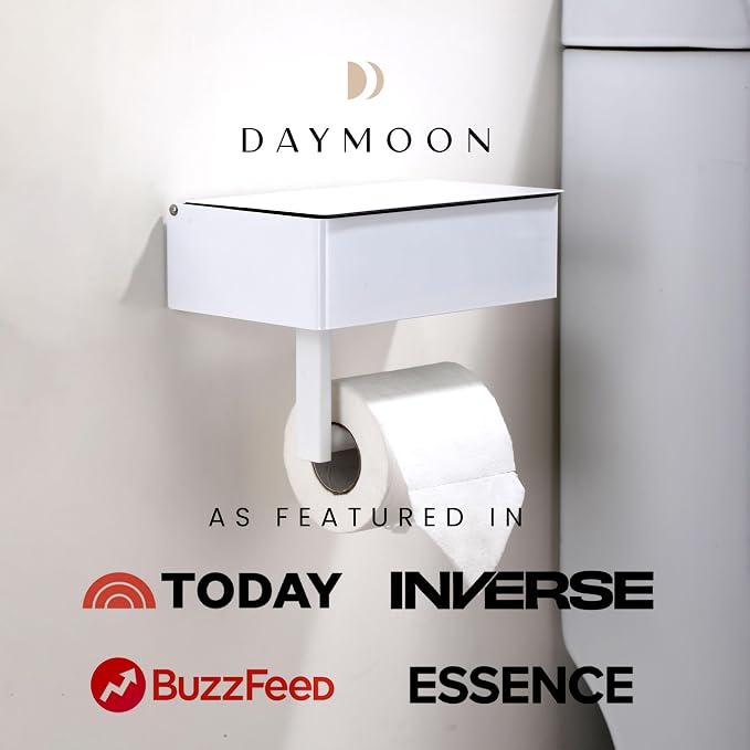 Day Moon™ White Toilet Paper Holder - Image 4
