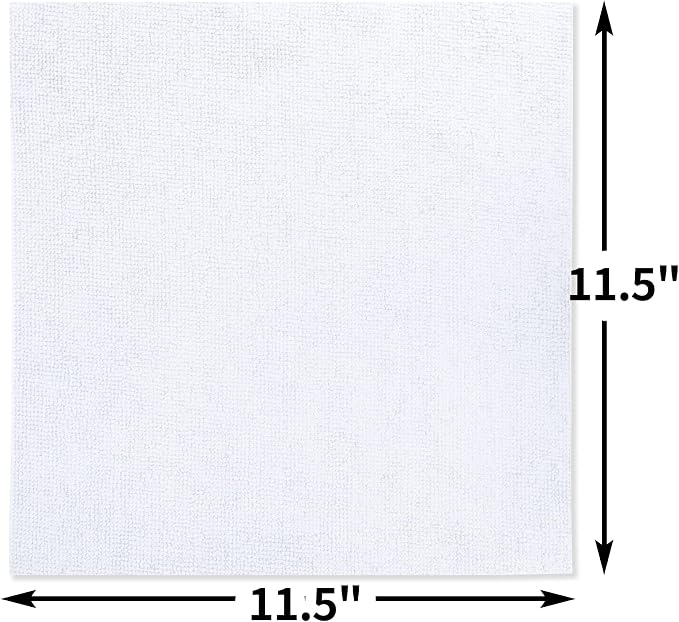 HOMERHYME White Microfiber Cleaning Cloth, 150 Pack Shop Towels All-Purpose - Image 9