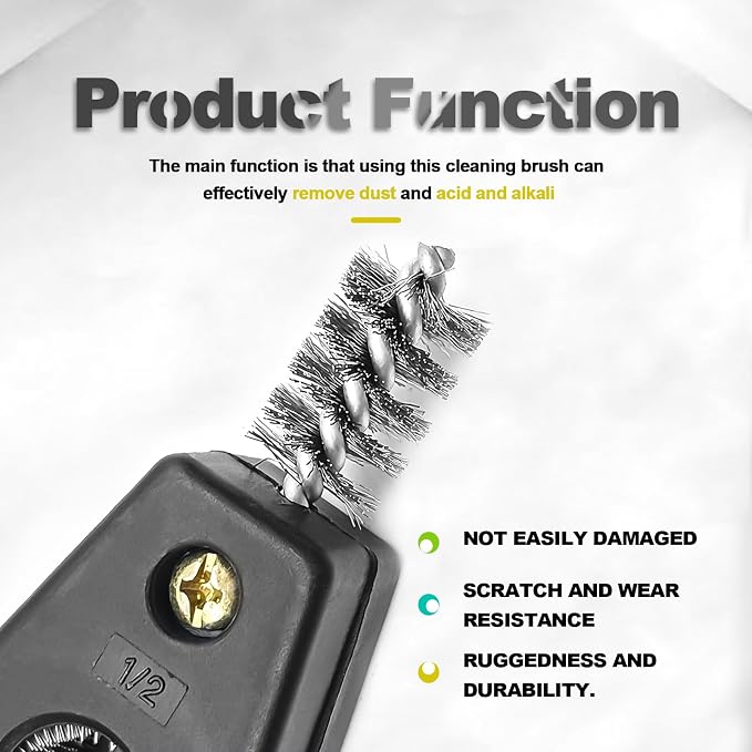 4 in 1 Car Battery Cleaning Brush, Anti-Corrosion Battery Terminals, Copper - Image 4