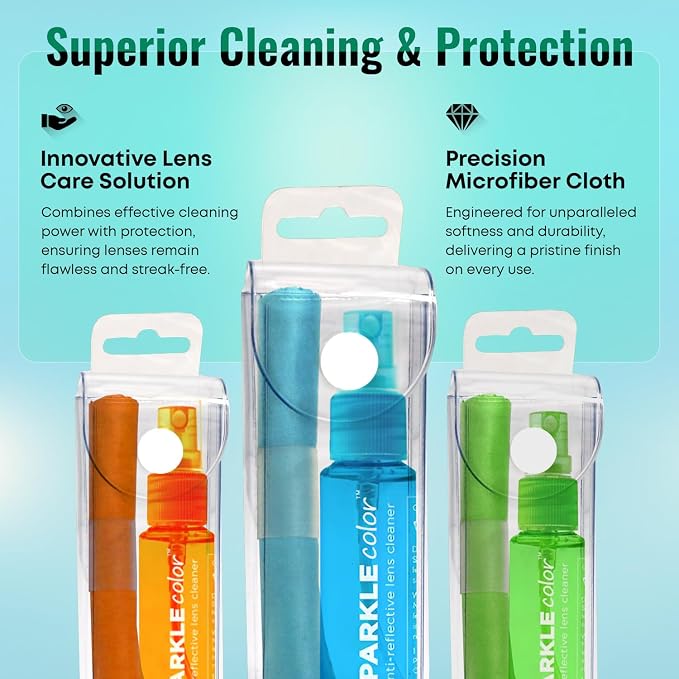 Vinyl Flip-Top Pouch Eyeglass Lens Cleaner Spray Kit - Image 5