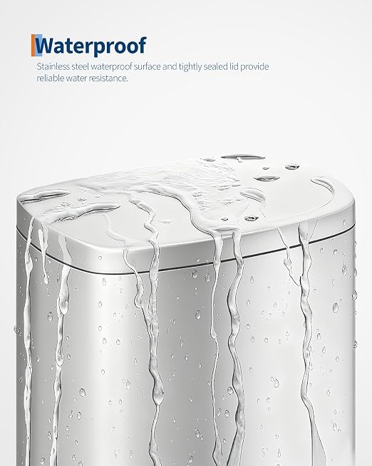 Garvee 13 Gallon / 50 Liter Stainless Steel Kitchen Trash Can - Image 4