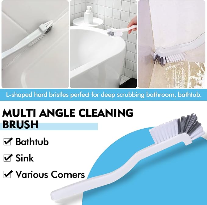 Dish Scrub Brush 8PCS Small Scrub Brush Nylon Gap Cleaning Brush - Image 4