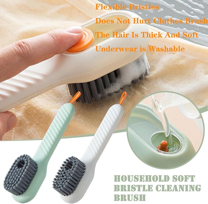 Liquid Adding Soft Fur Cleaning Brush, 2 Brushes + 2 Cleaning Cloths - Image 6