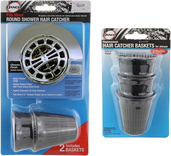 Danco 10529P Chrome Shower Drain Hair Catcher - Image 8