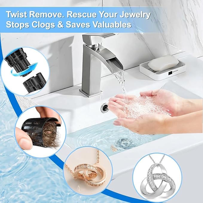 Bathroom Sink Stopper, Pop Up Drain - Image 7