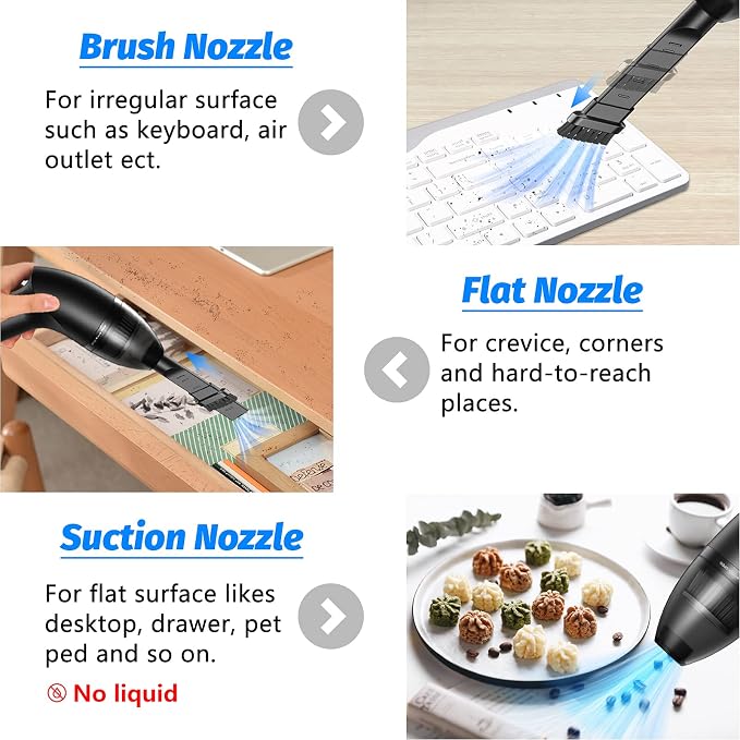 4.3Kpa Keyboard Vacuum Cleaner Mini：Handheld Computer Vacuum Cordless - Image 4