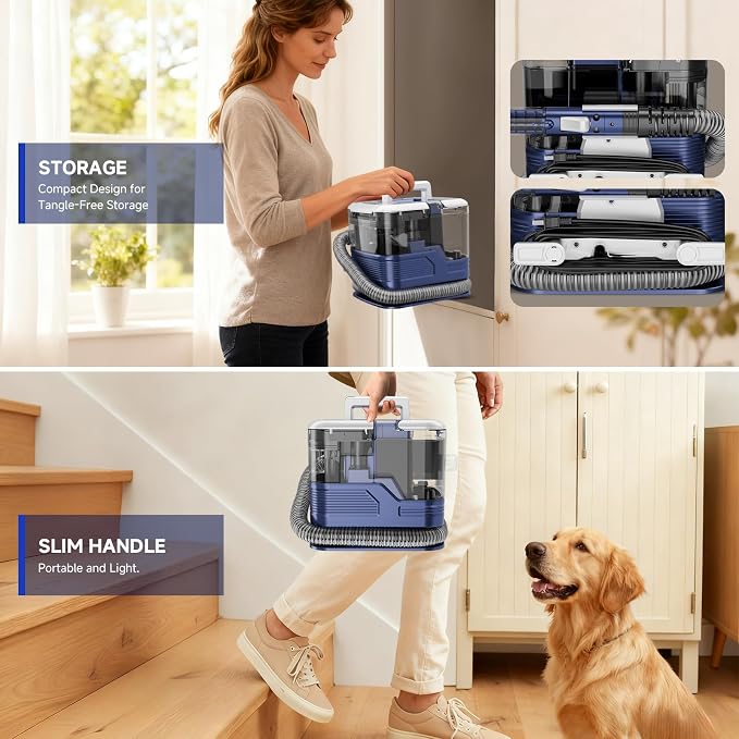 Portable Carpet Cleaner & Upholstery Cleaner Machine - Image 9
