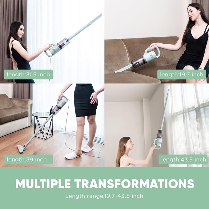 Stick Vacuum Cleaner, Corded Handheld Vacuum Cleaner Mini Electric Broom - Image 7