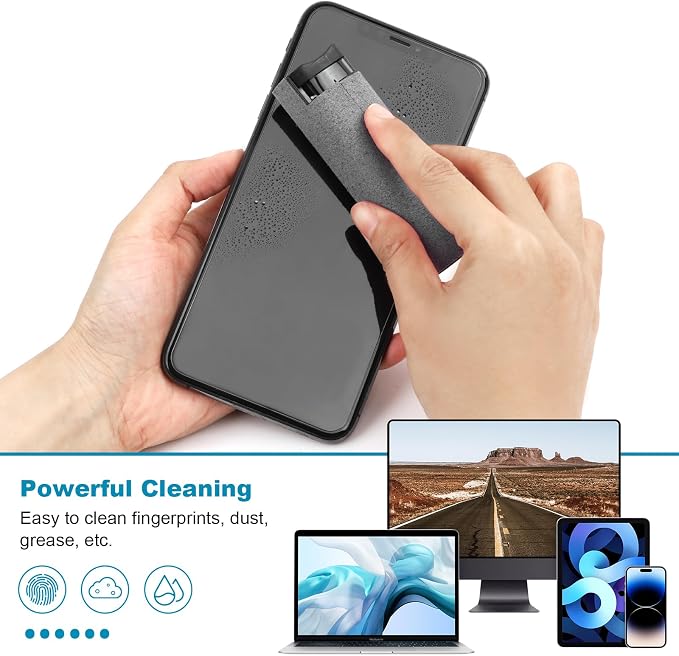 4 Pack Screen Cleaner 3-in-1 Touchscreen Mist Cleaner Spray and Microfiber - Image 3
