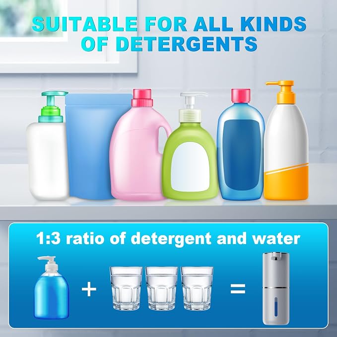 Automatic Foaming Soap Dispenser, 12.8oz/380ml Wall Mount Touchless Soap - Image 4