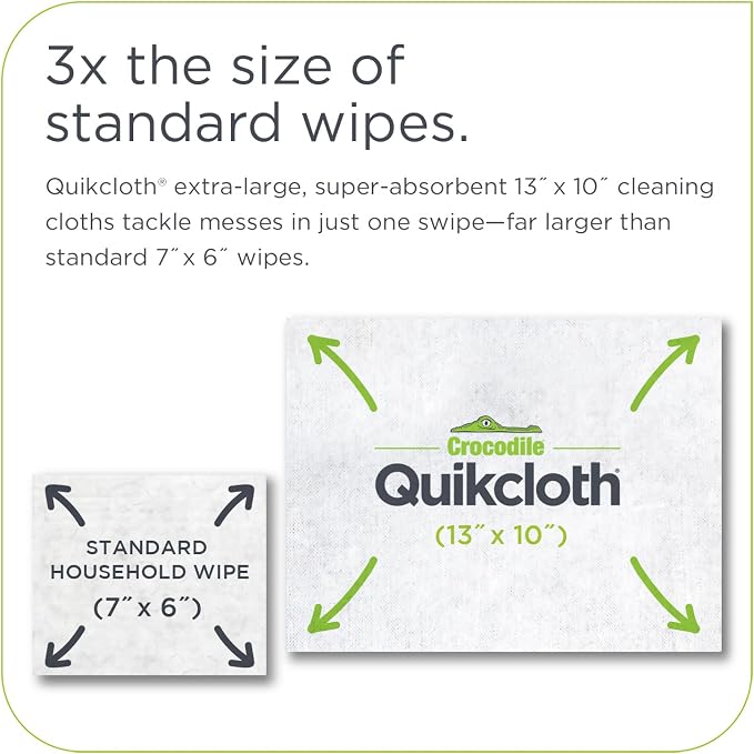 Quikcloth® Everyday Clean – Plant-Based, Plastic-Free Cleaning Wipes - Image 2