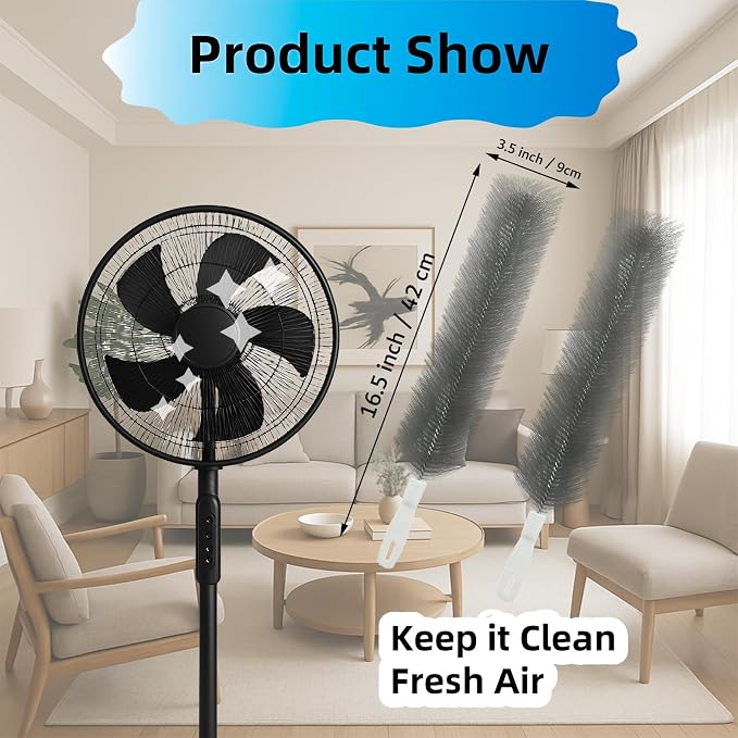 Fan Cleaning Brush, Bendable Fan Duster Fans Cleaner - Image 2