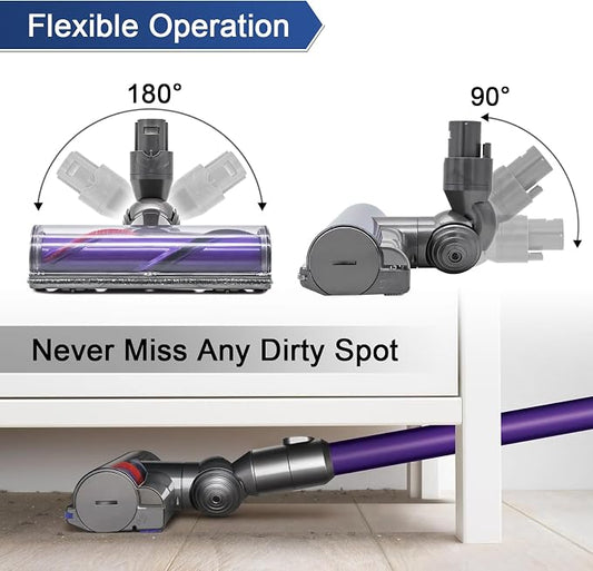 Garbage fighter Vacuum Attachments Quick-Release Motorhead Cleaner - Image 2