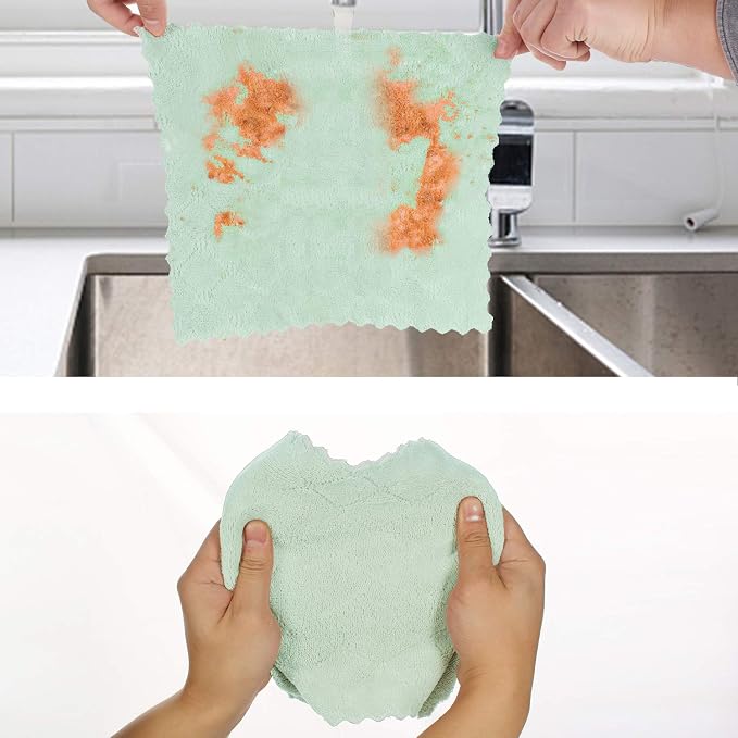 kimteny 12 Pack Dish Towels, 10x10 in Premium Dish Cloths, Super Absorbent - Image 5