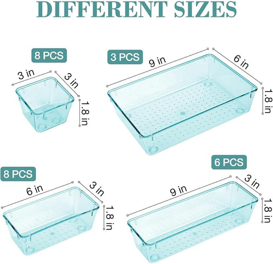 StorMiracle 25 PCS Drawer Organizer Set, 4 Varied Size Bathroom and kitchen - Image 2