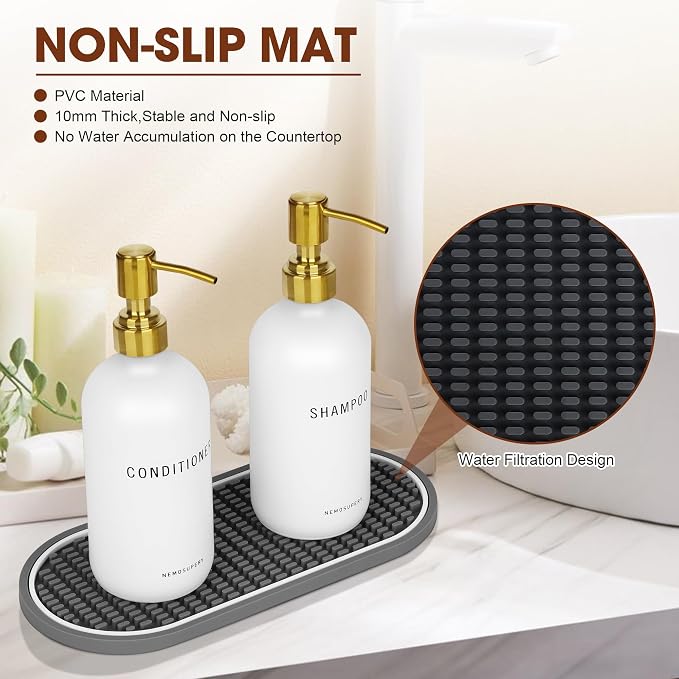 Glass Shampoo and Conditioner Dispenser-Shampoo Dispenser - Image 5