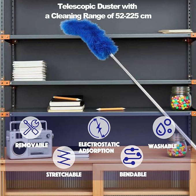 Dusters for Cleaning, 5-in-1 Dusters, Ceiling Fan Cleaner Duster - Image 7