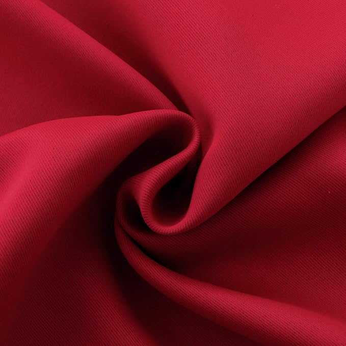 BGment Red Blackout Curtains 40 Inches Length - Image 7