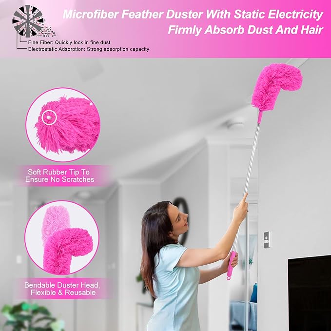 Microfiber Dusters for Cleaning, Feather Dusters - Image 3