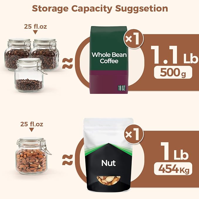 ComSaf 25oz Airtight Glass Canisters - Image 3