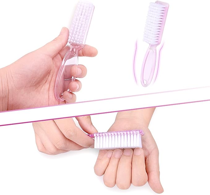 Yesker 10 Pcs Handle Nail Scrubber Cleaning Brushes - Image 4