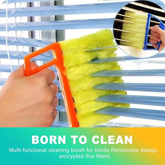4 Pack Blind Cleaner Duster Tool, 7-Finger Window Blind Cleaner - Image 4