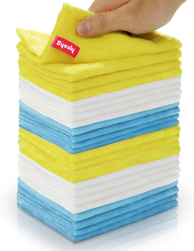 24-Pack Microfiber Cleaning Cloth, 11.5x11.5 Microfiber Towels by Unknown