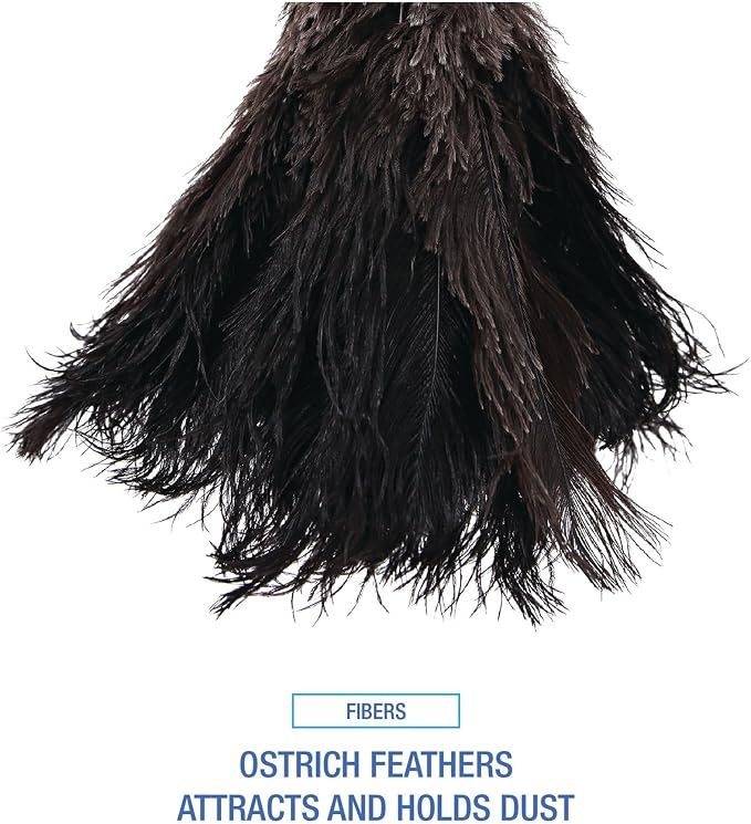 Boardwalk BWK20BK 10 in. Handle Professional Ostrich Feather Duster - Image 4