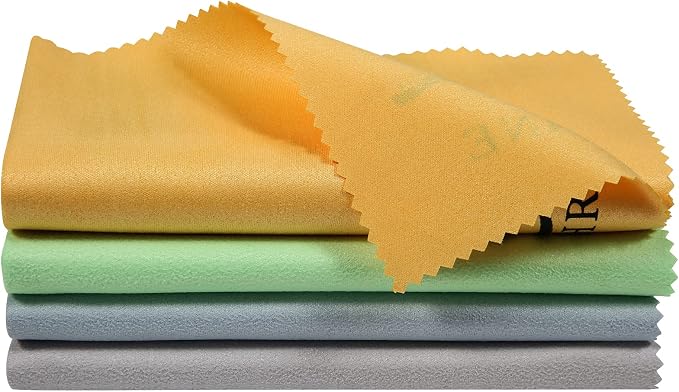 Hricane 4-Pack 12"x12" Guitar Cloths Ultrafine fiber suede Plush Polishing - Image 9