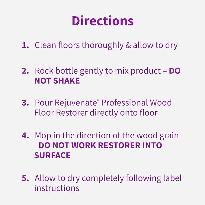 Rejuvenate Professional Wood Floor Restorer and Polish - Image 9