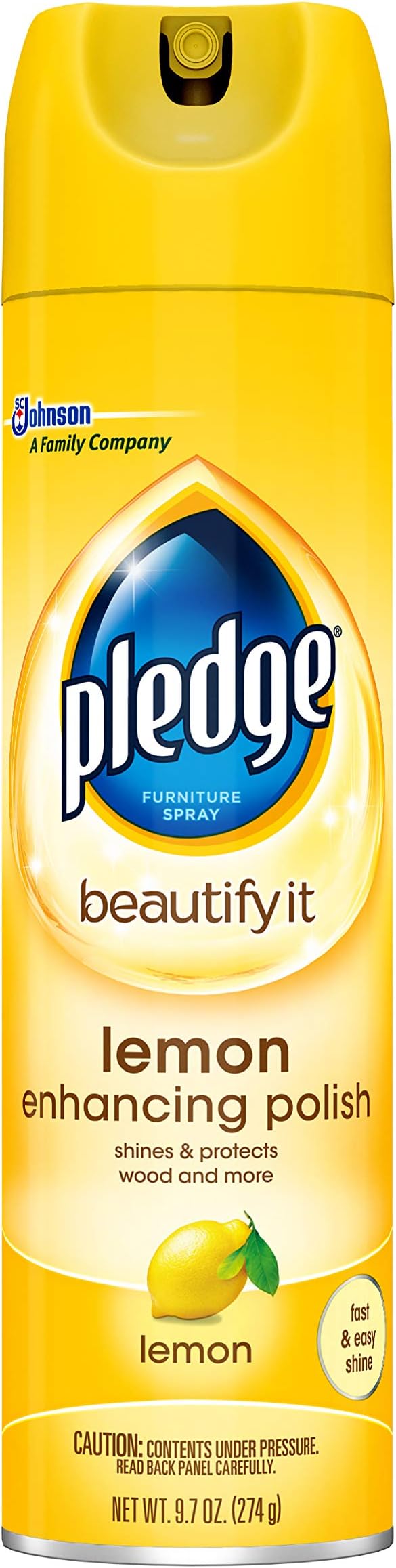 Pledge Multi-Surface Cleaner Spray and Wipes Bundle, Works on Leather, Lemon - Image 2