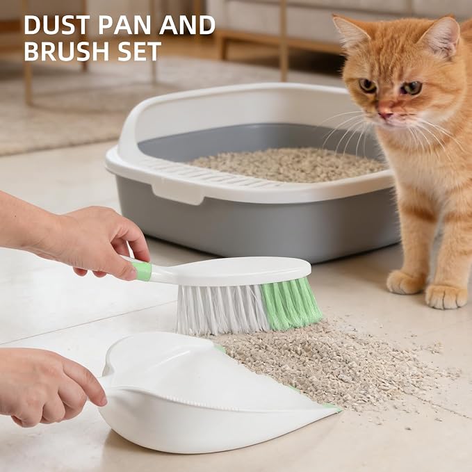 NACENA Dust Pan and Brush Set, Large Hand Broom and Dustpan Set Large Brush and - Image 6