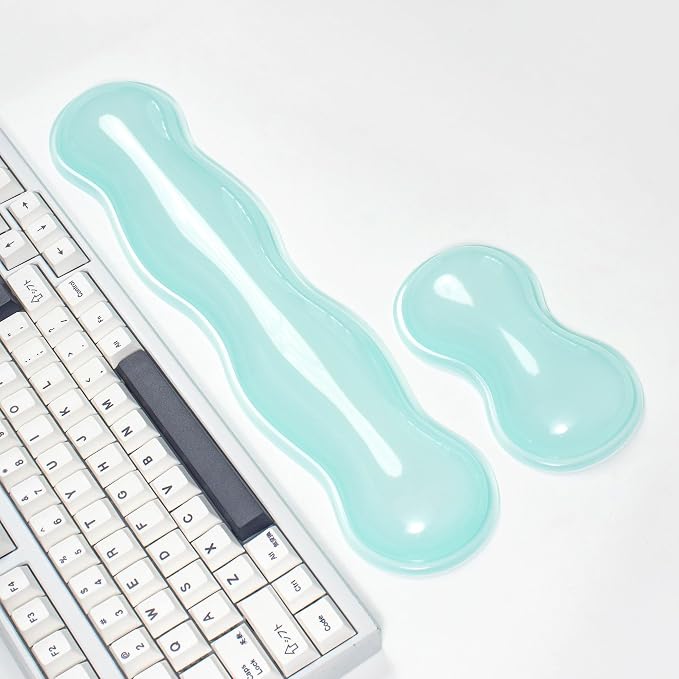 Gel Keyboard and Mouse Wrist Rest Set – Clear Wrist Rest - Image 5
