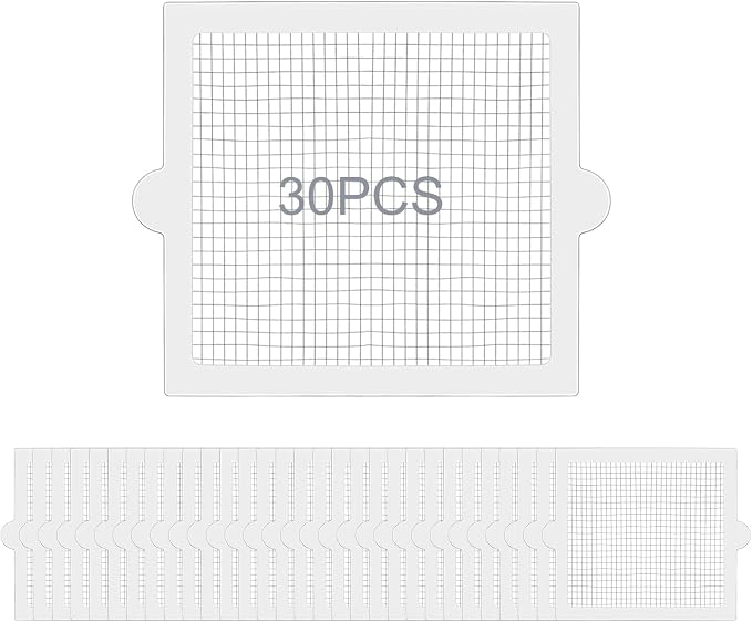 30PCS Disposable Shower Drain Hair Catcher, 4.13Inches Square Mesh Stickers by Unknown