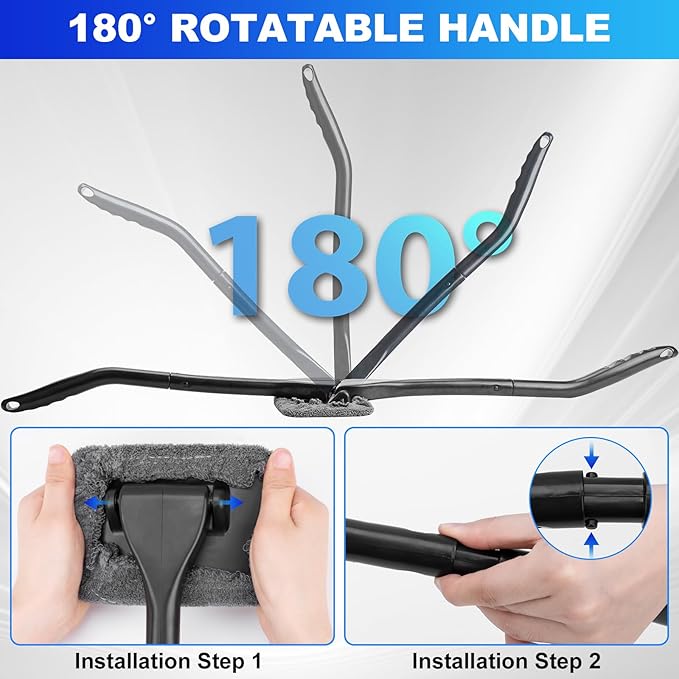 THINKWORK Windshield Cleaner Tool, Car Interior Cleaning Kit, Car Detailing Kit - Image 2