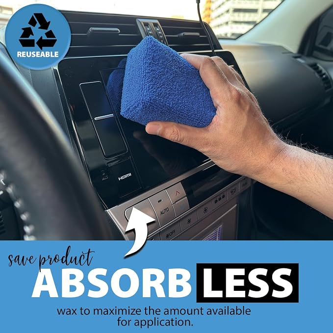 Microfiber Applicator Pad Rectangle Microfiber Applicator Sponges Lint Free - Image 7