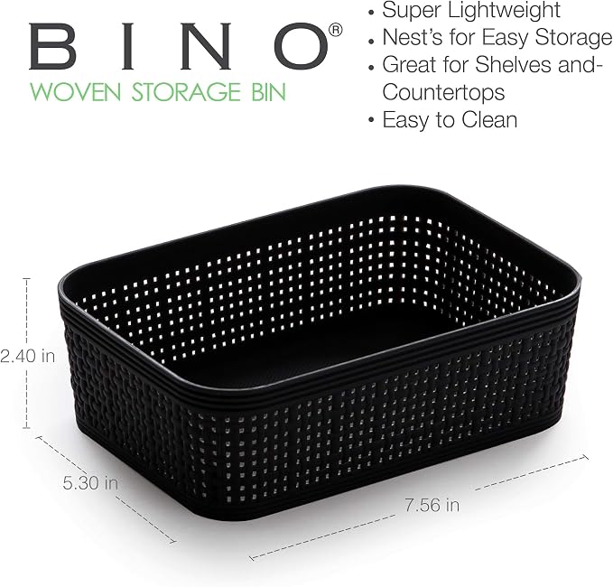 BINO | Woven Plastic Basket | XS, Space - Image 2
