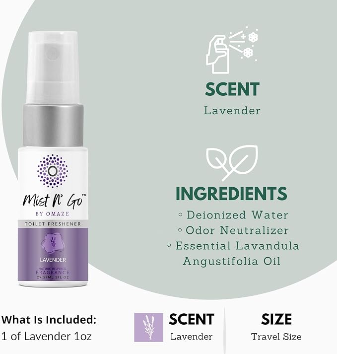 Mist N’ Go by Omaze Travel Bathroom Spray - Image 2
