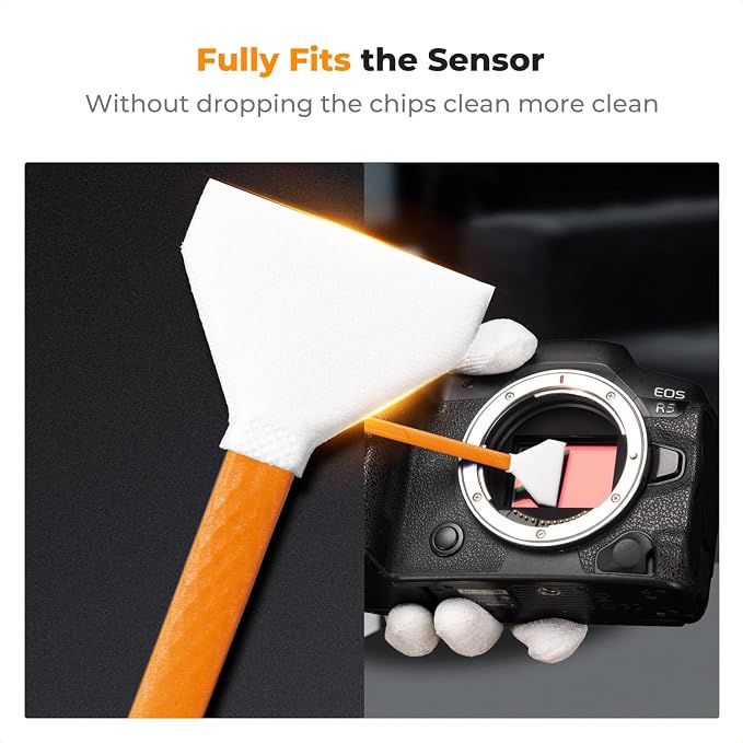 K&F CONCEPT Camera Cleaning Kit16mm APS-C Frame Sensor Cleaning Swab*6 + 20ml - Image 3