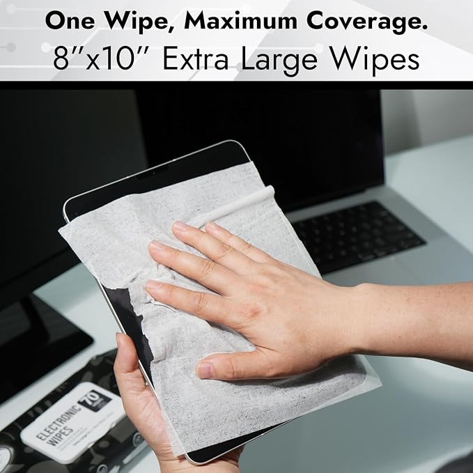 Air Jungles Electronic Wipes Screen Cleaner 70 Count, No Cloth Needed, Extra - Image 3