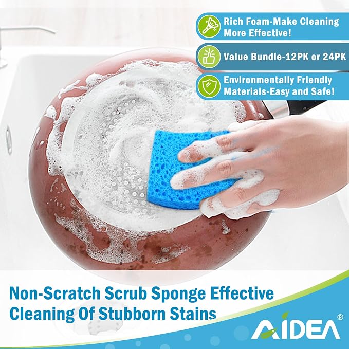 AIDEA Non Scratch Scrub Sponge, Sponges - Image 5