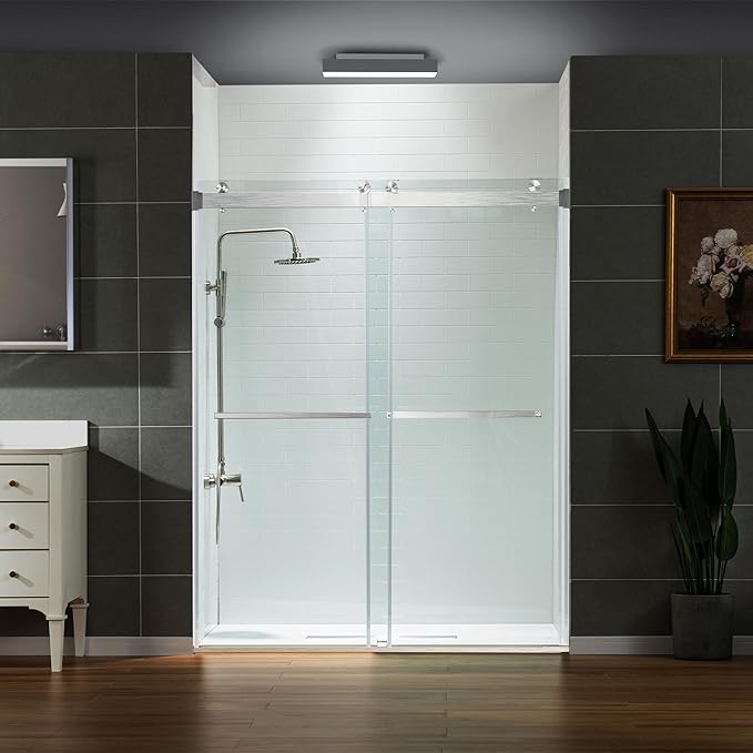 Woodbridge Frameless Shower Doors 56-60" Width x 76" Height by WOODBRIDGE